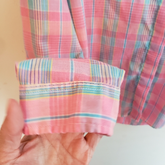 Vintage Hunter's Glen Pink Plaid Top - Picture 11 of 11